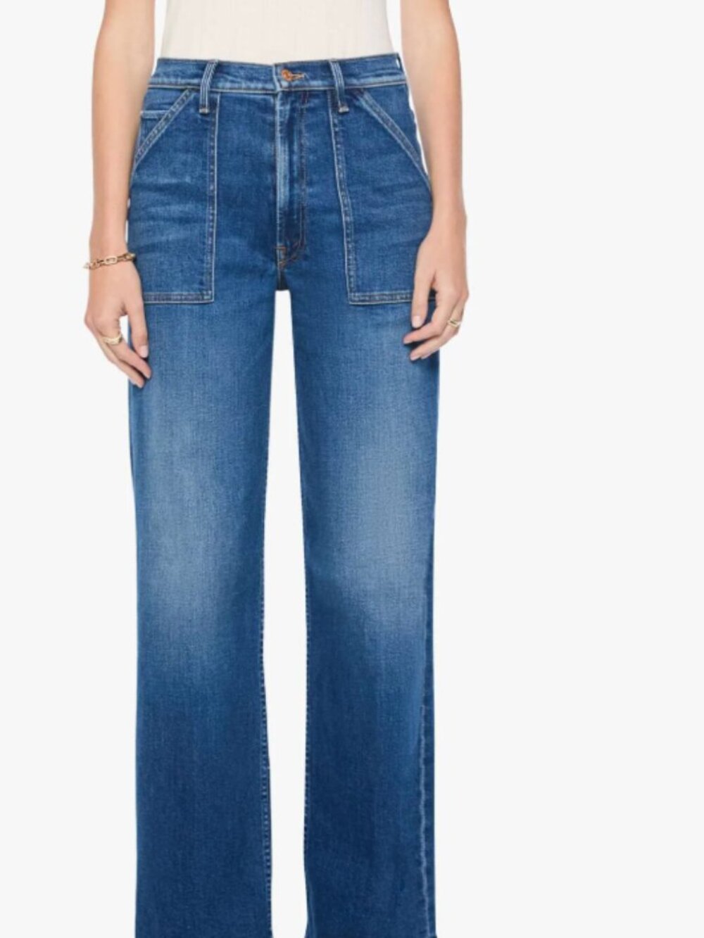 MOTHER The Patch Maven Sneak Raw Hem Size 25